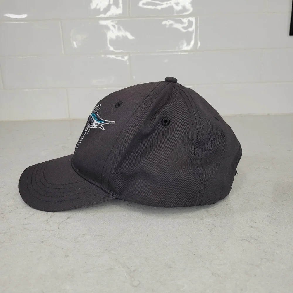 Vintage Florida Marlins Youth Twins Enterprise Black‎ Snapback Hat Cap